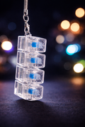 Fidget Keyboard Keychain - Clear